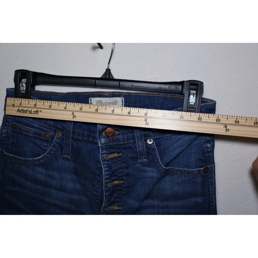 Madewell 10 High-Rise Skinny women's Jeans Blue Button Fly‎ Size 27